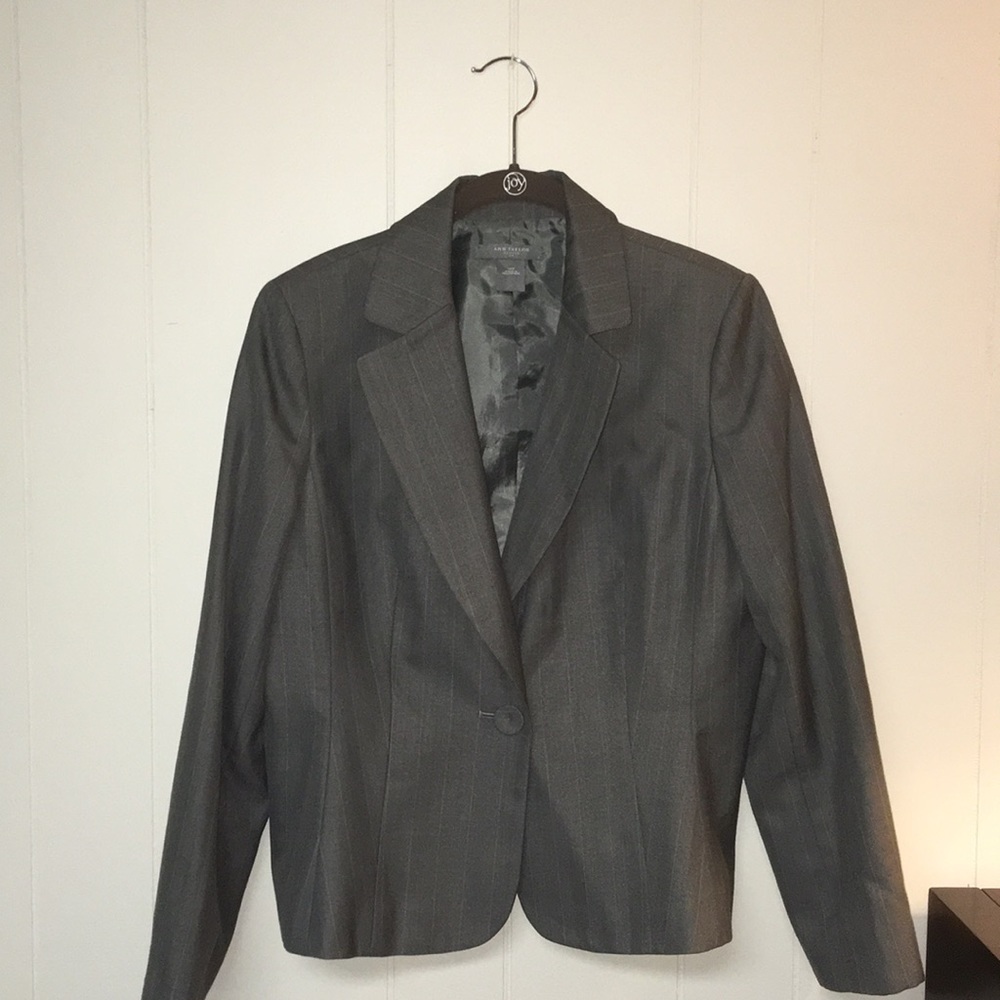 Ann Taylor grey suit jacket